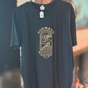 Forward Madison (soccer team) Black & Gold XL T-Shirt